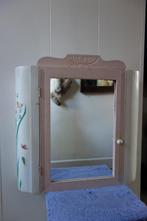 Prachtig jaren 40/50 Frans hangkastje met spiegel, Antiek en Kunst, Ophalen of Verzenden