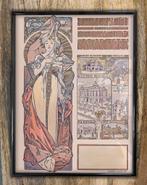 ALPHONSE MUCHA Paris Expo Poster in Lijst, Ophalen of Verzenden