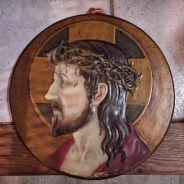 Antiek Jezus Christus Gipsen Beeld - Jaren 90 beschikbaar voor biedingen
