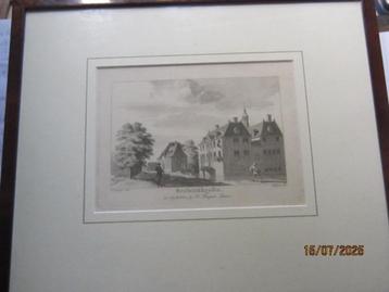 ETTEN LEUR,? Pr. Orig KOPER gravure Kasteel Bruininkhuizen  beschikbaar voor biedingen