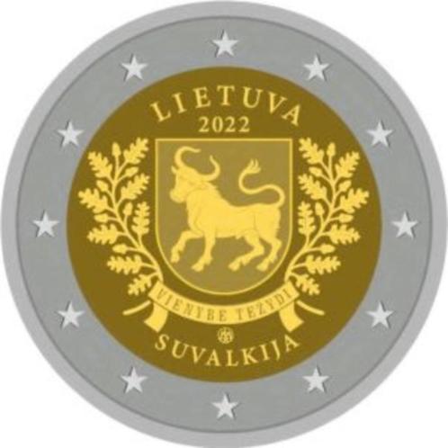 2 Euro Litouwen 2022 UNC - Suvalkija, Postzegels en Munten, Munten | Europa | Euromunten, Losse munt, 2 euro, Overige landen, Verzenden