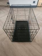 Zwarte hondenbench in nette staat 76x48x56cm. Lengte x breed, Hondenkennel, Minder dan 65 cm, Ophalen of Verzenden, Zo goed als nieuw