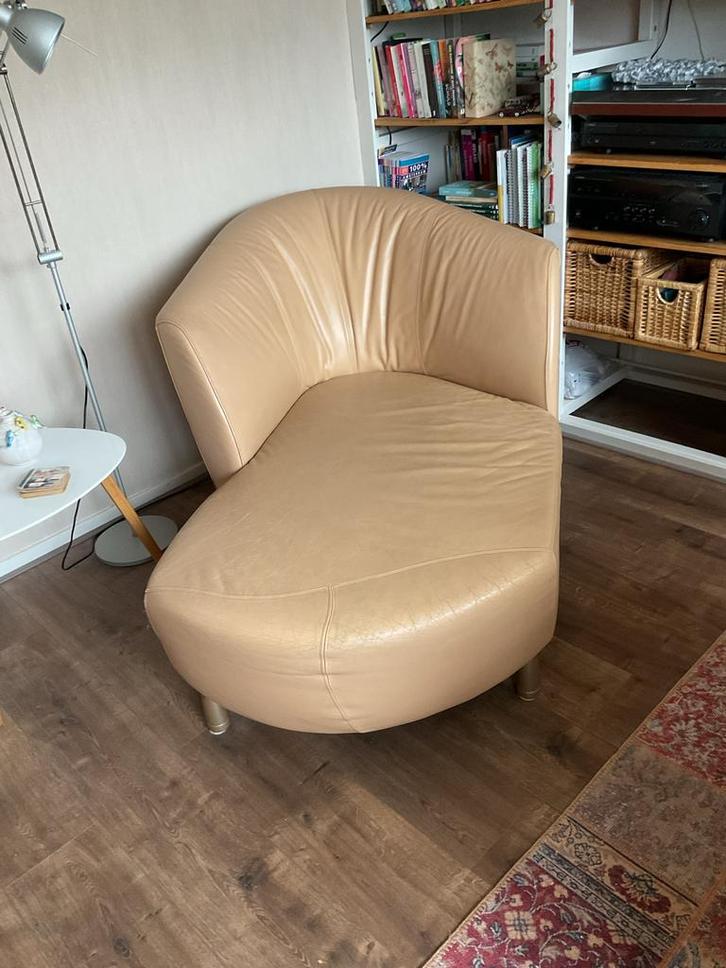 Leolux Chaise Longue - Stijlvol Relaxen!, Huis en Inrichting, Fauteuils, Gebruikt, Leer, 75 tot 100 cm, 125 tot 150 cm, Ophalen