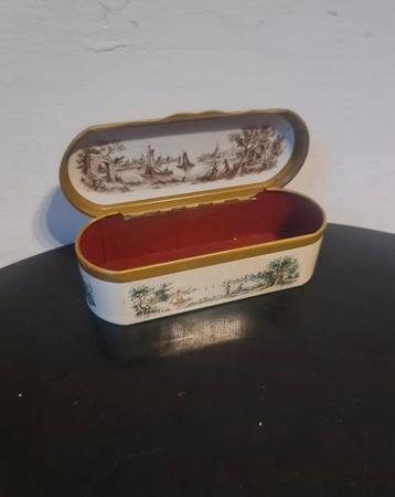 Prachtige vintage pickwick theelepel doosje velvet voering 1 beschikbaar voor biedingen