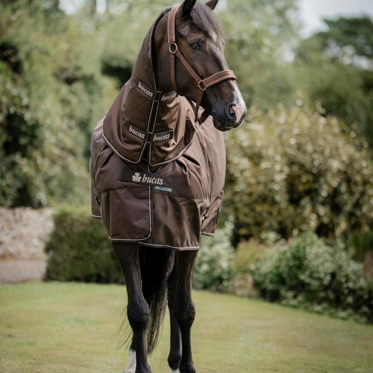 Bucas winterdeken Irish Espresso 50 gram + neck nieuw!, Dieren en Toebehoren, Paarden en Pony's | Dekens en Dekjes, Nieuw, Deken