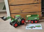 Schleich tractor trekker met aanhanger, Ophalen of Verzenden, Gebruikt