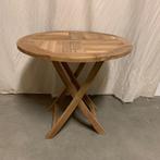 Tuintafel - opklapbaar - 80 cm - massief teak - TTM Wonen, Www.ttmwonen.nl, Nieuw, Ophalen of Verzenden, Info@ttmwonen.nl
