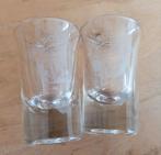2 schrobbelaar borrel glaasjes schrobbelaer, Ophalen of Verzenden, Zo goed als nieuw, Borrel- of Shotglas