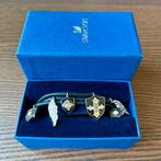 Nieuw! Lederen Swarovski armband met zilveren bedels, Sieraden, Tassen en Uiterlijk, Armbanden, Met kristal, Zwart, Nieuw, Leer