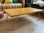 Massief eiken salontafel, Ophalen, 100 tot 150 cm, 50 tot 100 cm, Zo goed als nieuw