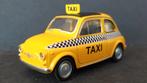 Fiat 500 yellow Cab Taxi 1:38 Welly Pol, Verzenden, Zo goed als nieuw