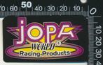 Sticker: Jopa - World Racing Products, Verzamelen, Ophalen of Verzenden, Zo goed als nieuw, Auto of Motor
