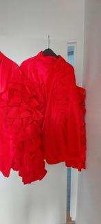 Rode blouse met ruches - maat xl en xxl, Ophalen of Verzenden, Zo goed als nieuw, Rood, Maat 46/48 (XL) of groter
