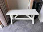 Wit Houten Bankje / Sidetable, Huis en Inrichting, Tafels | Sidetables, Ophalen, Gebruikt, 50 tot 100 cm, Minder dan 25 cm