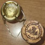 Champagnecapsule & kurk POMMERY Goud gestempeld nr.102, Frankrijk, Nieuw, Ophalen of Verzenden, Champagne