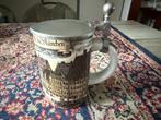Duitse Bierpul. Porselein met Tinnen deksel. Kurt Hammer., Ophalen of Verzenden