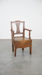 Prachtige antieke Engelse 18e eeuwse eikenhouten stoel, Antiek en Kunst, Antiek | Meubels | Stoelen en Banken, Ophalen