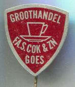 Groothandel Fa. S. Cok & Zn Goes blik speldje ( M_036 ), Verzamelen, Speldjes, Pins en Buttons, Verzenden, Nieuw, Merk, Speldje of Pin