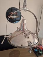 Zilveren hanglamp / scheepslamp rofra home, Ophalen, Landelijk / industriële, Zo goed als nieuw, Metaal