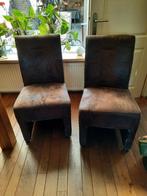 eethoek tafel en stoelen, Huis en Inrichting, Tafels | Eettafels, Ophalen, Gebruikt, Eikenhout, 200 cm of meer