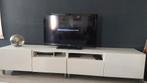 Twee witte Besta Ikea TV/ audio meubels, Huis en Inrichting, 25 tot 50 cm, 100 tot 150 cm, Zo goed als nieuw, Ophalen