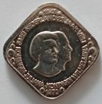 Vierkante stuiver wilhelmina en juliana 1945-1970, Postzegels en Munten, Munten | Nederland, Ophalen of Verzenden, Koningin Wilhelmina