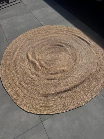 Jute vloerkleed rond 200 cm. beschikbaar voor biedingen