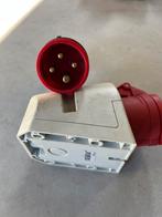 Te koop 380v 4 pins stopcontact met stekker, Doe-het-zelf en Verbouw, Elektra en Kabels, Ophalen, Gebruikt, Stekker