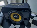 Subwoofer ESX VE300 + versterker Audio System Twister F2-500, Ophalen, Zo goed als nieuw