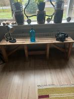Stoere bankjes, Huis en Inrichting, Banken | Bankstellen, Ophalen, Minder dan 75 cm, Zo goed als nieuw, Minder dan 150 cm