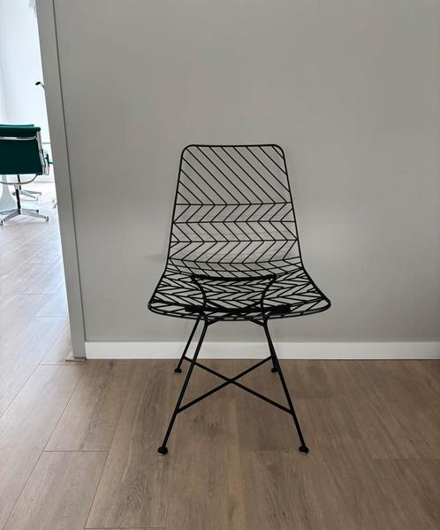 Mooie zwarte draadstoel Amsterdam Rotterdam, Huis en Inrichting, Stoelen, Ophalen of Verzenden
