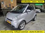 Smart Fortwo cabrio 1.0 Passion - stoelverwarming - softouch, Auto's, Automaat, Gebruikt, Stoelverwarming, 17 €/maand