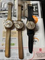 Vintage lings chronograven Collectie 60s, Sieraden, Tassen en Uiterlijk, Horloges | Heren, Overige merken, Staal, Gebruikt, Polshorloge