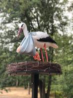 Geboorte ooievaar ooievaarsnest, Ophalen, Zo goed als nieuw, Geboortebord