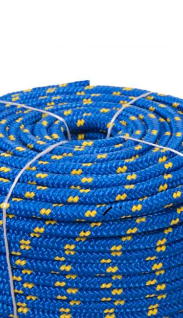 10 mm boottouw 50 meter boot touw lijn wit blauw rood NIEUW beschikbaar voor biedingen