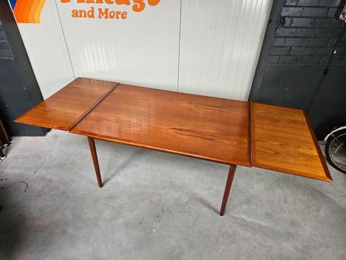 Vintage Deense uitschuifbare eettafel, Antiek en Kunst, Antiek | Meubels | Tafels, Ophalen