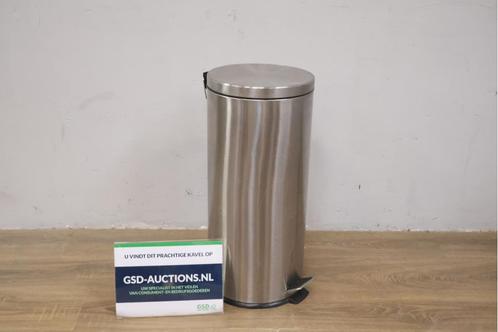 Moderne Zilverkleurige Pedaalemmer, Huis en Inrichting, Woonaccessoires | Prullenbakken, Ophalen of Verzenden
