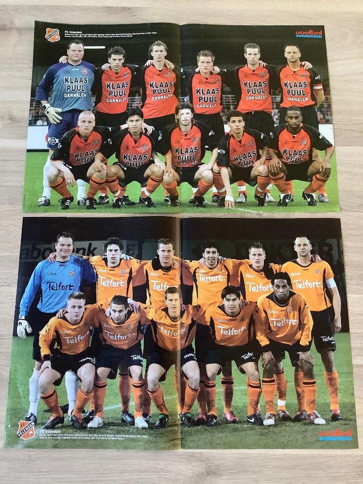 Posters FC Volendam Jaren 2000, Verzamelen, Sportartikelen en Voetbal, Zo goed als nieuw, Poster, Plaatje of Sticker, Overige binnenlandse clubs