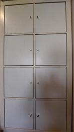 Ikea Kallax inzetten met deurtjes - wit & zwart (excl. kast), Huis en Inrichting, Ikea Kallax, Zo goed als nieuw, Minder dan 100 cm