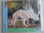 NIEUW hout dieren 3D PUZZEL Styracosaurus SKELET dinosaurus, Nieuw, Figuur of Figuren, Ophalen of Verzenden