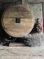 Houten ornament wiel op standaard/statief, Huis en Inrichting, Ophalen of Verzenden, Nieuw