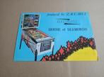 Flyer: Zaccaria House Of Diamonds (1978) Flipperkast, Verzamelen, Automaten | Flipperkasten, Verzenden, Gebruikt, Mechanisch, Gottlieb