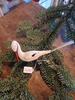 antieke glazen kerstversiering, kerstbal, vogeltje, figuur, Gebruikt, Vogeltje, Antiek, Ophalen of Verzenden