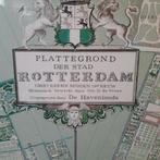 Ingelijste poster van de stad Rotterdam rond 1850., Verzamelen, Posters, Rechthoekig Liggend, Zo goed als nieuw, Ophalen