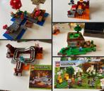 Partij Lego Minecraft sets 21115 21129 21130 21139 21159, Ophalen of Verzenden, Zo goed als nieuw, Complete set, Lego