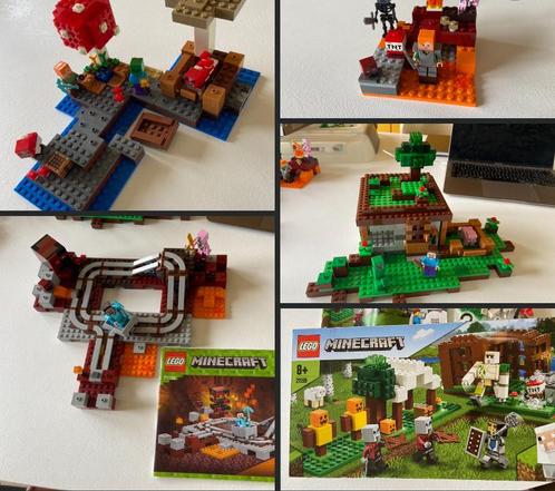 Partij Lego Minecraft sets 21115 21129 21130 21139 21159, Kinderen en Baby's, Speelgoed | Duplo en Lego, Zo goed als nieuw, Lego