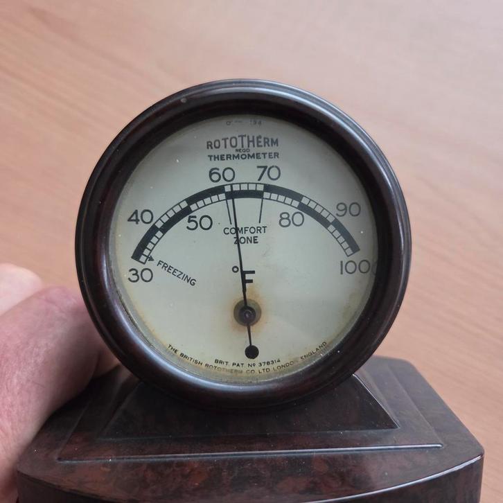Vintage Rototherm Bakeliet Thermometer, Antiek en Kunst, Antiek | Glas en Kristal, Ophalen of Verzenden