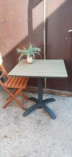 Kleine vierkante tuintafel bistro lichtgewicht, Ophalen, Zo goed als nieuw, Rechthoekig, Kunststof