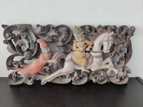 Oosters houten wandpaneel, Antiek en Kunst, Antiek | Wandborden en Tegels, Ophalen