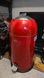 Rode Wesco Pedaalemmer, Ophalen, Gebruikt, Met pedaal, 20 tot 30 liter